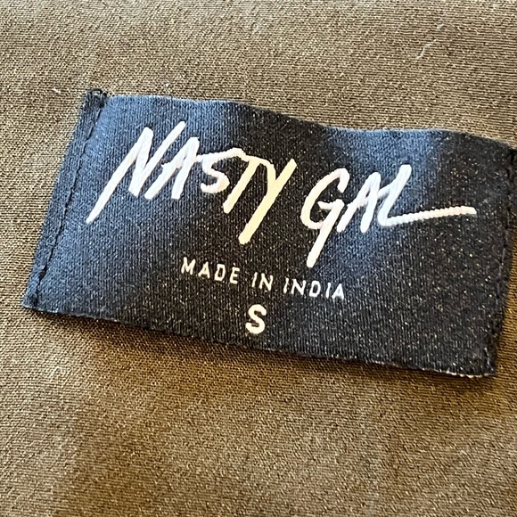 Nasty Girl Brown Leather Mini Skirt Size S - Picture 2 of 7